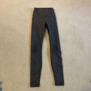 Lululemon gray & black 28in size 2 leggings